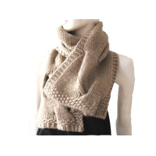 100%Cashmere Big Cable Scarf